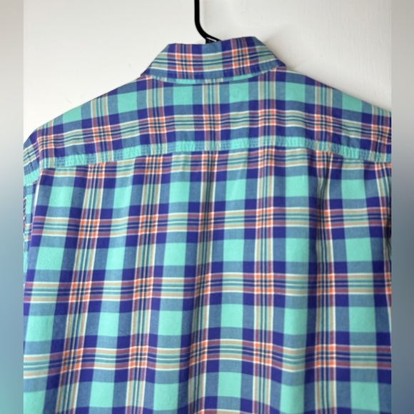 Polo by Ralph Lauren Plaid Collared Button Front Chest Pocket Dress Shirt Small - Picture 9 of 13